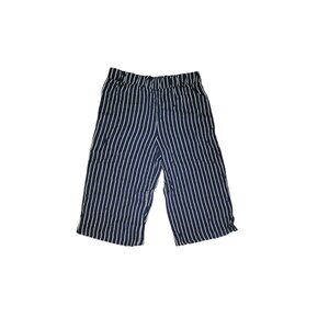 Striped Wide-Leg Paperbag Pants